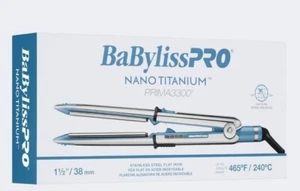 Used - BaBylissPRO Nano Titanium 1 1/2" Prima 3300 Stainless Steel Flat Iron - Picture 1 of 4