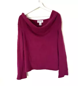Bloomingdale's Cashmere Sweater Large Womens Fuscia - Picture 1 of 10