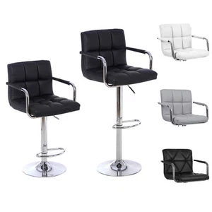 2 x Barhocker Tresenstuhl Lehnstuhl drehbar Lounge Höhenverstellung gepolstert - Bild 1 von 24