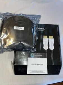 Opcables HDMI 2.1 Optical Cable - 48Gbps, 8K@60Hz, 4K@120Hz, HDR10, 98 Feet - Picture 1 of 6