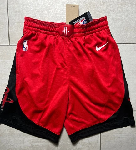 Nike NBA Houston Rockets Swingman Icon Red Basketball Shorts Size 34 Medium Cover
