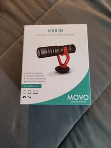 Movo VXR10 Universal Video Microphone - Black, Shock Mount, SEALED - Picture 1 of 3