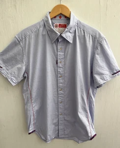 ROBERT GRAHAM "Freshly Laundered Shirt" blau besticktes Hemd mit Knopfleiste Größe XL - Bild 1 von 4