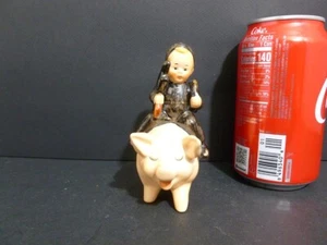 SÜSSE GOEBEL W.GERMANY PORZELLAN 4" SCHWEINE MIT JUNGE #SPO 61 TMK 6 FIGUREN 8617 - Bild 1 von 6