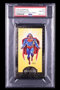 1994 🏗️ Skybox Superman Man of Steel PLATINUM Series Prem Ed #79, PSA-8 - Picture 1 of 3