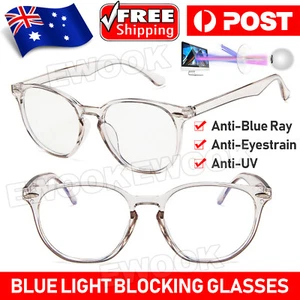 Blue light Blocking Computer Gaming Glasses Spectacles Anti Eyestrain Eyewear AU - Picture 1 of 8