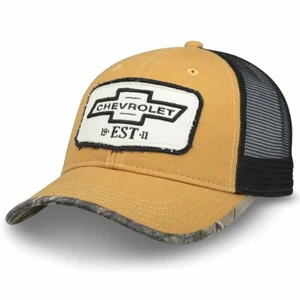 CHEVY VINTAGE GORRA ESTABLECIDA SOMBRERO CHINO SARGA - Imagen 1 de 1