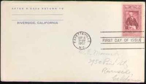 US. 1097. 3c. Marquis de Lafayette (1757-1834) 200th Anniv. FDC. 1957 -1 - Picture 1 of 1