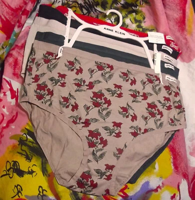 5 ANNE KLEIN AK14775XRS 2FL FIGURA COMPLETA CINTURA PLANA CALCINHA DE ALGODÃO 1X - Imagem 1 de 2