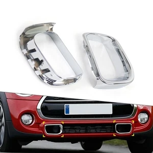 Chrom Front Stoßstange Luftkanal Rahmen Abdeckung Für Mini F55 F56 F57 2014-2021 - Picture 1 of 8