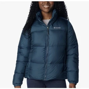 Columbia Damen Puffet Jacke Größe S grün blau Winter warm Nacht Welle $ 180 - Bild 1 von 7