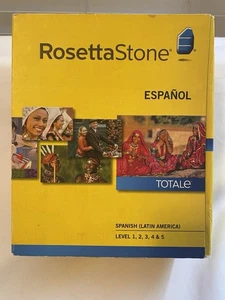 Rosetta Stone Spanish/Espanol Latin America Level 1-5 CD-ROM Set - Picture 1 of 3