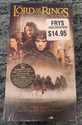 Sealed The Lord of the Rings: The Fellowship of the Ring (VHS, 2002) Brand New — 第 1/2 张图片
