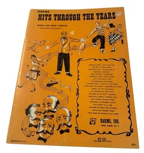 Harms Hits Through The Years Palabra y Música Completa con Cuerdas de Guitarra Símbolos - Imagen 1 de 19