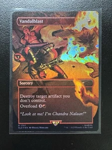 MTG - Vandalblast - SLD Secret Lair x Deadpool 1757 Rare Rainbow Foil - Picture 1 of 2