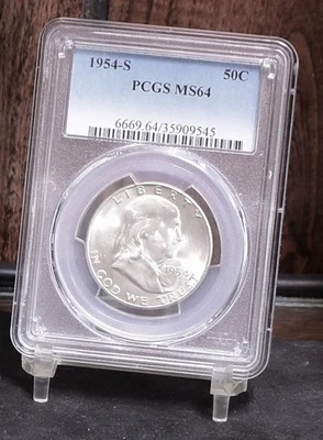 1954-S Franklin Half Dollar - PCGS MS64 (#61189-L) - Image 1 of 4