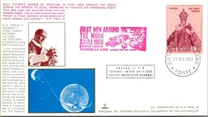12.25.1968 First Men Around The Moon - Vatican City - J18950 - Picture 1 of 2