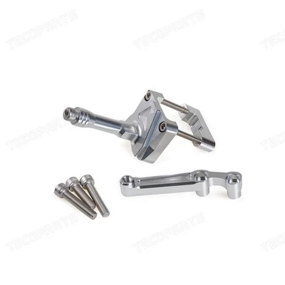 CNC Steering Damper Bracket For Kawasaki Ninja 250 250R EX250 08-12 09 10 Silver — 第 1/3 张图片