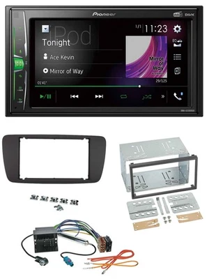 Pioneer 2DIN MP3 DAB USB Bluetooth Autoradio für Seat Ibiza ab 08 azabacheschwar - Bild 1 von 4