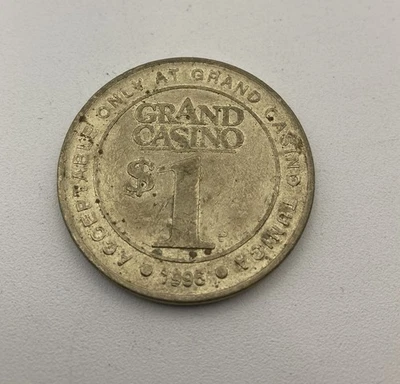 Grand Casino Tunica $1 Gaming Token 1996 Casino Token - Image 1 of 4
