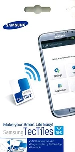 Samsung EAD-X11SWEGSTD TecTiles 5X NFC Tag Naklejki do Galaxy S3 i9300 S4 i9500 - Zdjęcie 1 z 10