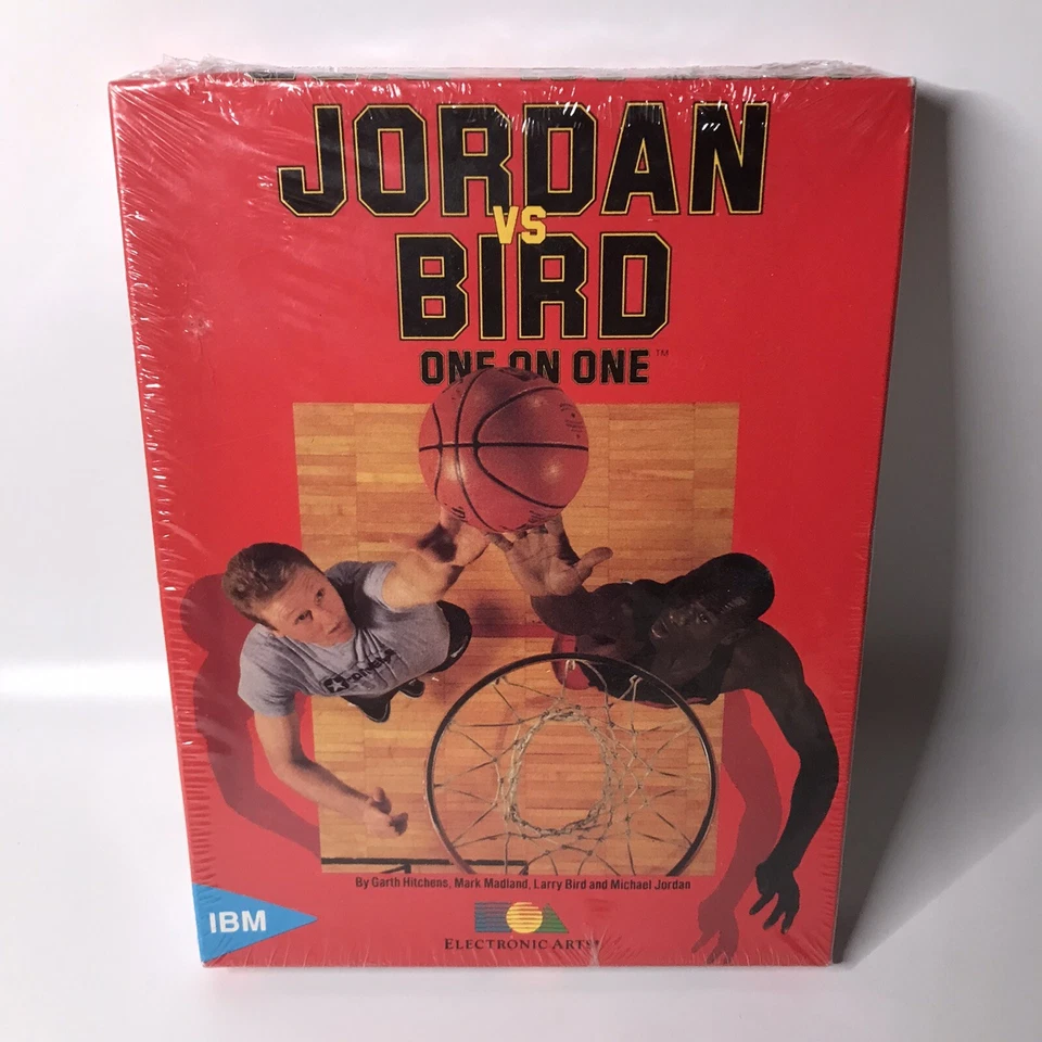 Jordan vs Bird One on One (EA 1988) IBM PC Video Game SEALED - Image 1 of 3