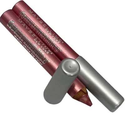 2 Maybelline Forever Metallics Metal-Shine Lip Color Blush Beam 0.09 oz Not Seal - image 1 of 3