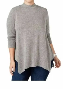 Túnica para mujer Style&co talla XL cuello falso pañuelo dobladillo brezo de té NUEVO $46 - Imagen 1 de 11