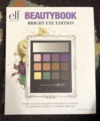 e.l.f. Beautybook Makeup Palette Bright Eye Edition Shadow ELF Eyes Lips Face - Image 1 of 4