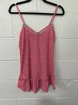 BETSEY JOHNSON Intimates Luscious Lite Pink Florals Slip Dress S - Image 1 of 4