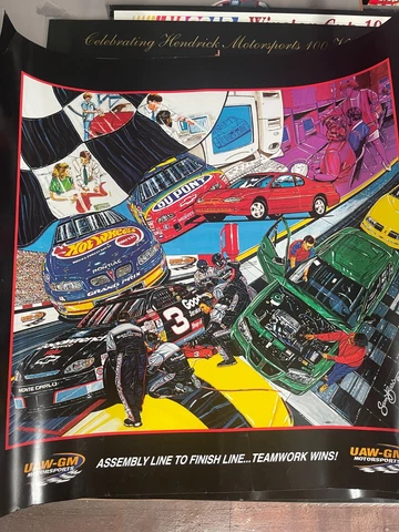 NASCAR UAW GM DALE SR KYLE PETTY JEFF GORDON POSTER Cover