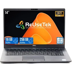 Dell Latitude 7400 14" Intel i5-8365U 16GB RAM 256GB NVMe SSD USB-C Win 11 Pro - Picture 1 of 17