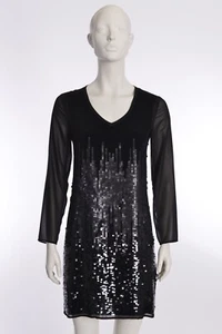PATRIZIA PEPE Kleid Gr. 36 schwarz NEU mit Glitzer NP-319 € - Bild 1 von 12