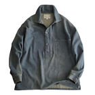 Men's Denim Shirt Pullover Shirt Loose Smock Jacket Retro Casual Coat Work Coat
