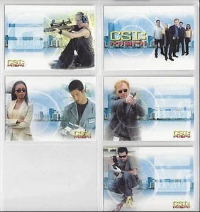 CSI Crime Scene Investigation Miami Case Topper 5 Card Set UK DVD Promotional - Picture 1 of 2