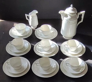 Antique Circa 1900 KPM Kurland Berlin Dessert Tea Service for (8) Eight 26 PCS - Picture 1 of 24