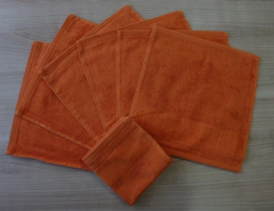 Paquete de seis paños de lavado Christy Opera Satsuma (naranja) color - artículo descontinuado Foto 1 de 4