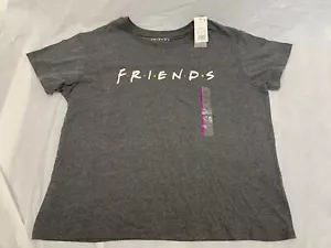 Friends TV Show Gray Logo T Shirt Soft Rayon Blend Knit Women’s Size XXL - Picture 1 of 5