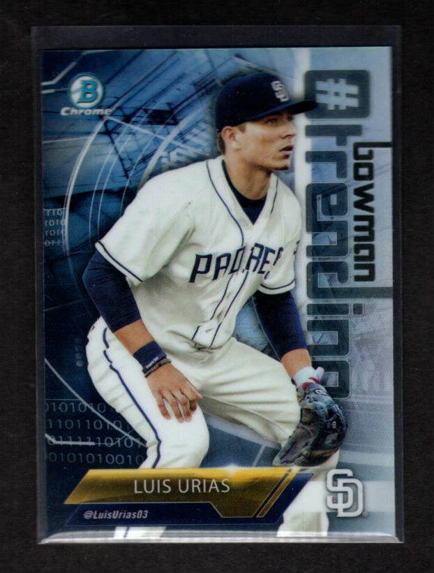 LUIS URIAS 2018 BOWMAN DRAFT # TRENDING INSERT SAN DIEGO PADRES - Image 1 of 1