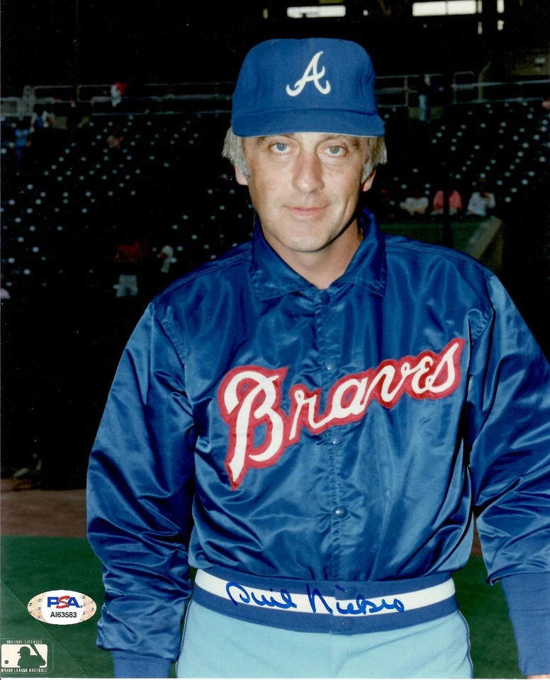 Phil Niekro autographed signed 8x10 photo MLB Atlanta Braves PSA COA  - Image 1 of 1
