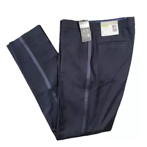Alfani Slim-Fit Tuxedo Pants Mens 30 x 32 Stretch Navy Blue $135 - Picture 1 of 4