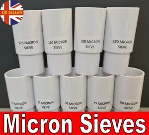 NYLON MICRON MESH STACKABLE SIEVE 5 10 25 50 75 90 125 150 180 250 380 550 - Picture 1 of 3