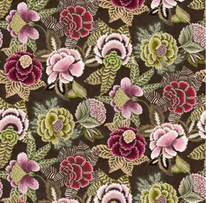 TELA GREMIO DE DISEÑADORES Rosa De Damas Terciopelo Arándano FDG3111/02 MUEBLES - Imagen 1 de 1