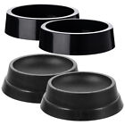 Furniture Caster Cups 8pcs Leg Coasters Non-Skid Sliders Black