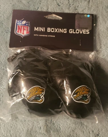 Jacksonville Jaguars NFL 4 Inch Mini Boxing Gloves for Mirror by Fremont Die Cover