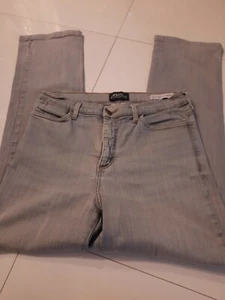 NYDJ Jeans Womens Sz 12 Gray Mid Rise Stretch Denim Cotton Blend Everyday - Picture 1 of 6