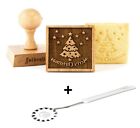 Folkroll motif cookie stamp Merry Christmas 5.5 x 5.5 cm with dough wheel 334799