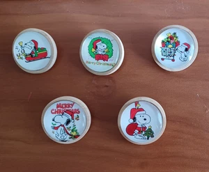 Snoopy Frohe Weihnachten 30mm Holz Pins #1 - Bild 1 von 11