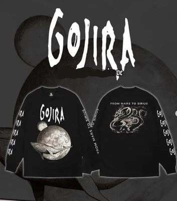 GOJIRA - FROM MARS TO SIRIUS!🐋long sleeve new repritn tee Gift for Fans All Siz - Image 1 of 4