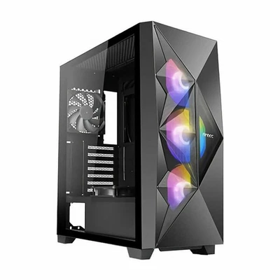 ATX Semi-Tower Gehäuse Antec 0-761345-80081-5 Schwarz ATX RGB - Bild 1 von 4